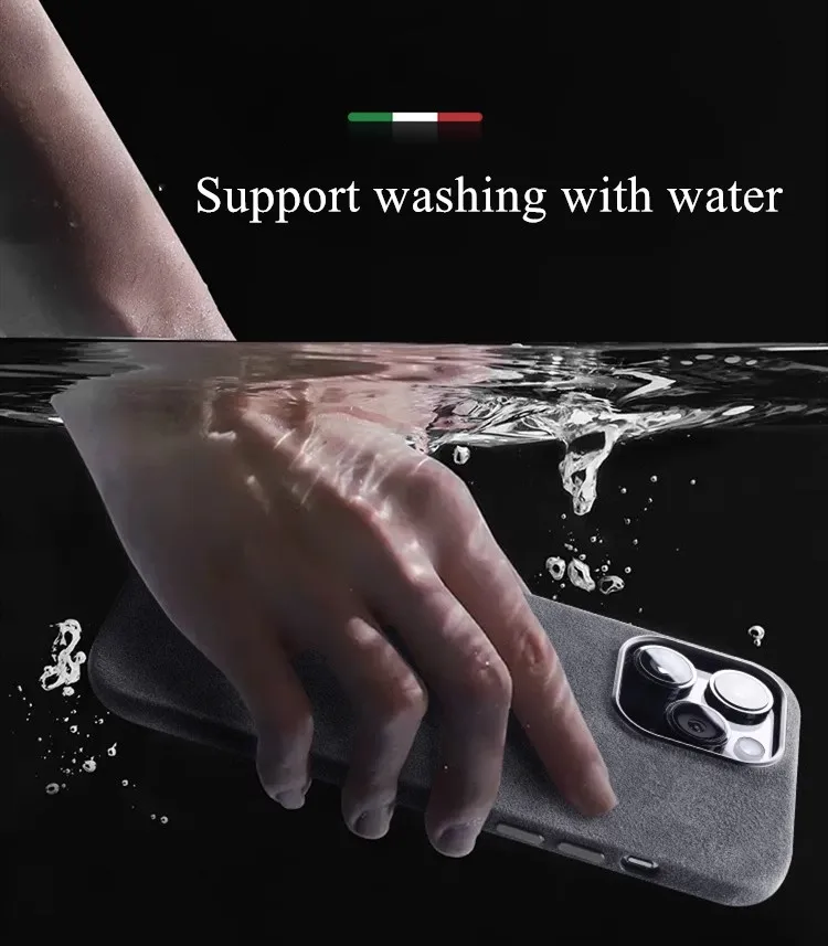 Высококачественный чехол из ультратонкой бархатной ткани для iPhone 12 13 14 15 16 Pro Max Plus