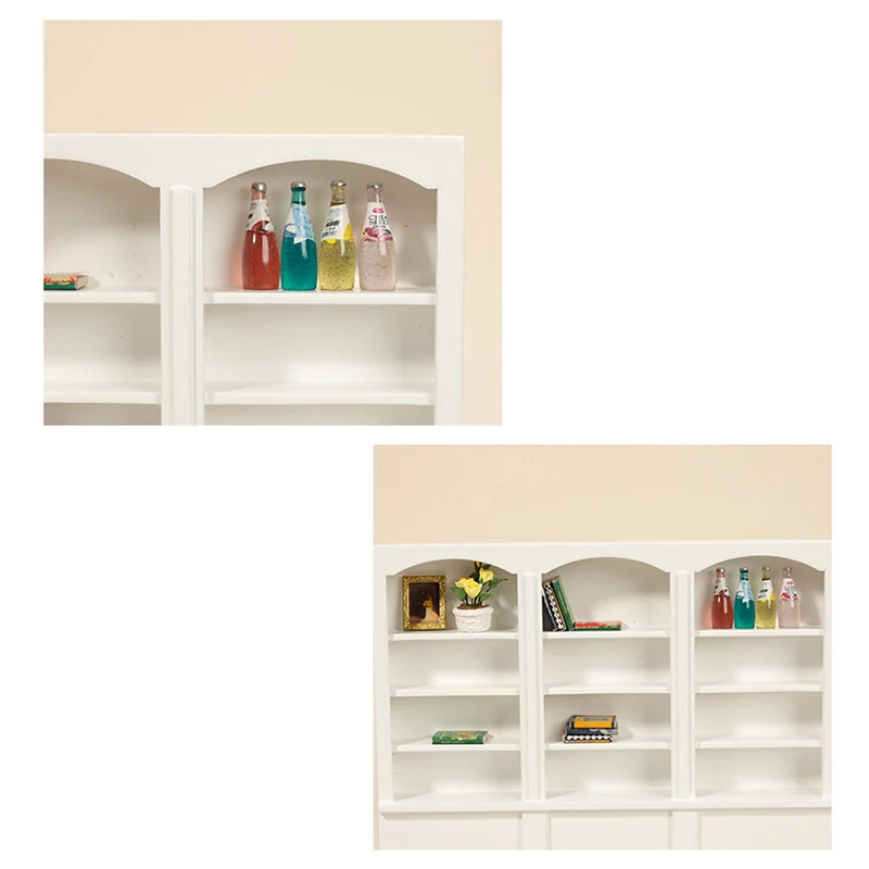 1:12 миниатюрные витрины для кукольного домика тройной шкаф книжная полка