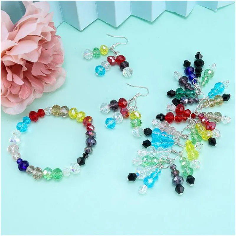 

1 Pcs Glass Seed Beads Earring Hook Started Kit Small Craft Beads with Tool Kit for DIY Craft Bracelet Jewelry Making Supplies