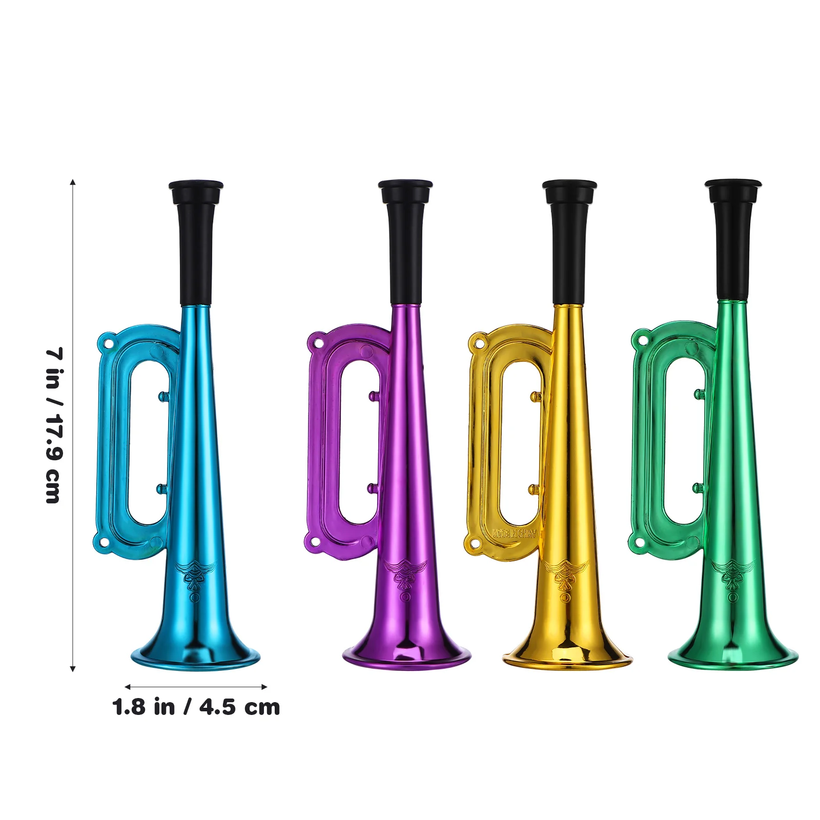 10 шт. красочные детские трубы для малышей рога пластиковые игрушки реквизит