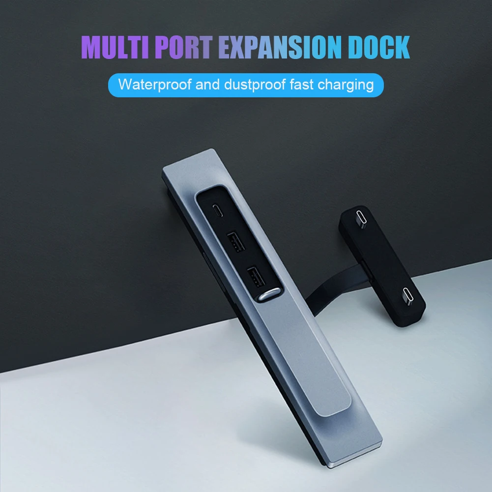 

For Tesla Model 3 Model Y 2021-2022 USB Hub Docking Station 27W Fast Charger 3 Port USB Adapter Charging Power Splitter Extender