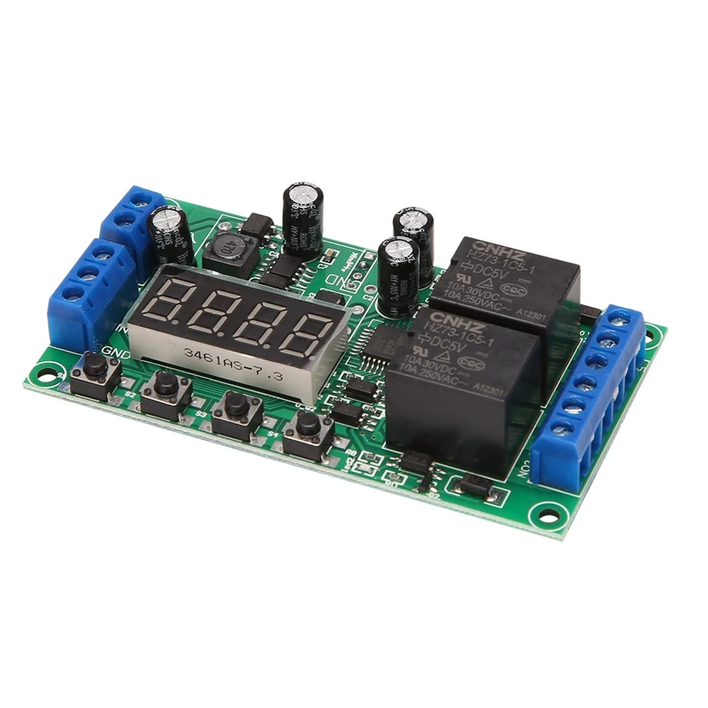 YF-7 двухканальный релейный модуль с задержкой многофункциональный импульсный