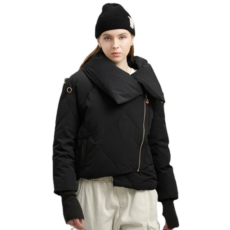 2022 New Light Luxury Short Style Pie Overcome Women's Winter Coat Top European and Beautiful Women's Clothing Hot Down Jacket