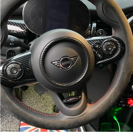 

Украшение руля Автомобильная наклейка для MINI COOPER S F54 F55 F56 F57 F60 модификация автомобиля аксессуары для интерьера автомобиля