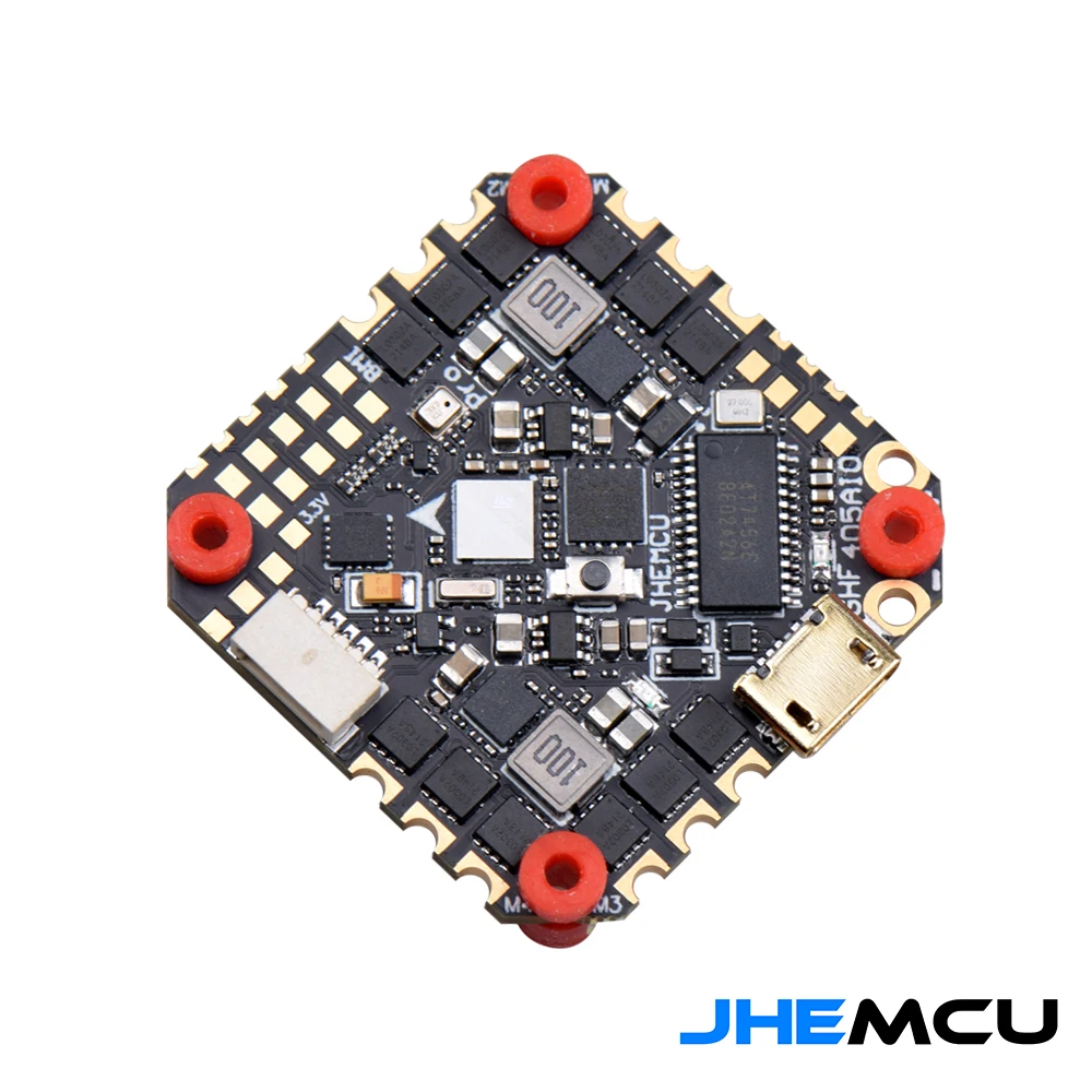 

25.5X25.5mm JHEMCU GHF405AIO-ICM 40A F405 Flight Controller BLHELIS 40A 4in1 ESC 3-6S for FPV Racing Toothpick Drones