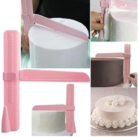 1pc adjustable cake scraper fondant spatulas cream cake edge smoother cake decorating tools diy bakeware kitchen accessories
