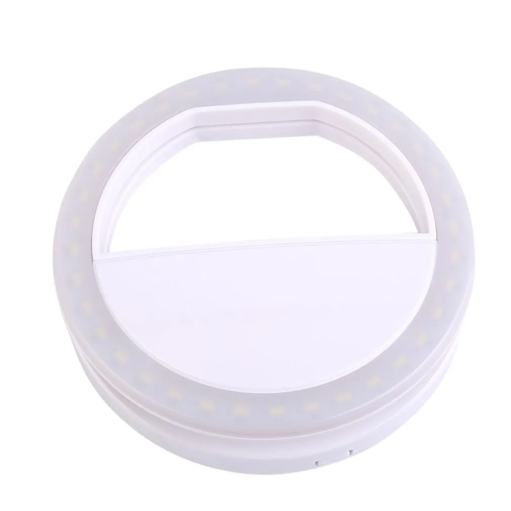 Universal Selfie LED Ring Flash Light Portable Mobile Phone 