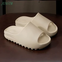 junsrm soft slippers luxury man clapper 2021 summer fashion eva slippers thick bottom slide beach sandal man house man slippers
