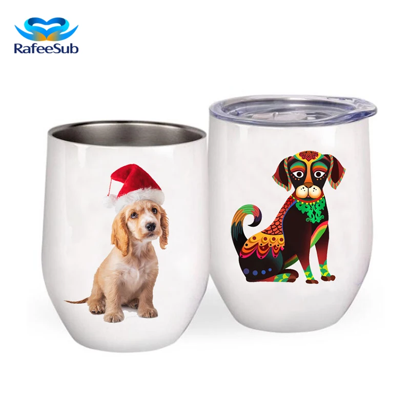 

12oz Double Wall Vacuum Insulated Stainless Steel Plain White Sublimation Blanks Coffee Cup Mug Wine Tumbler With Straw