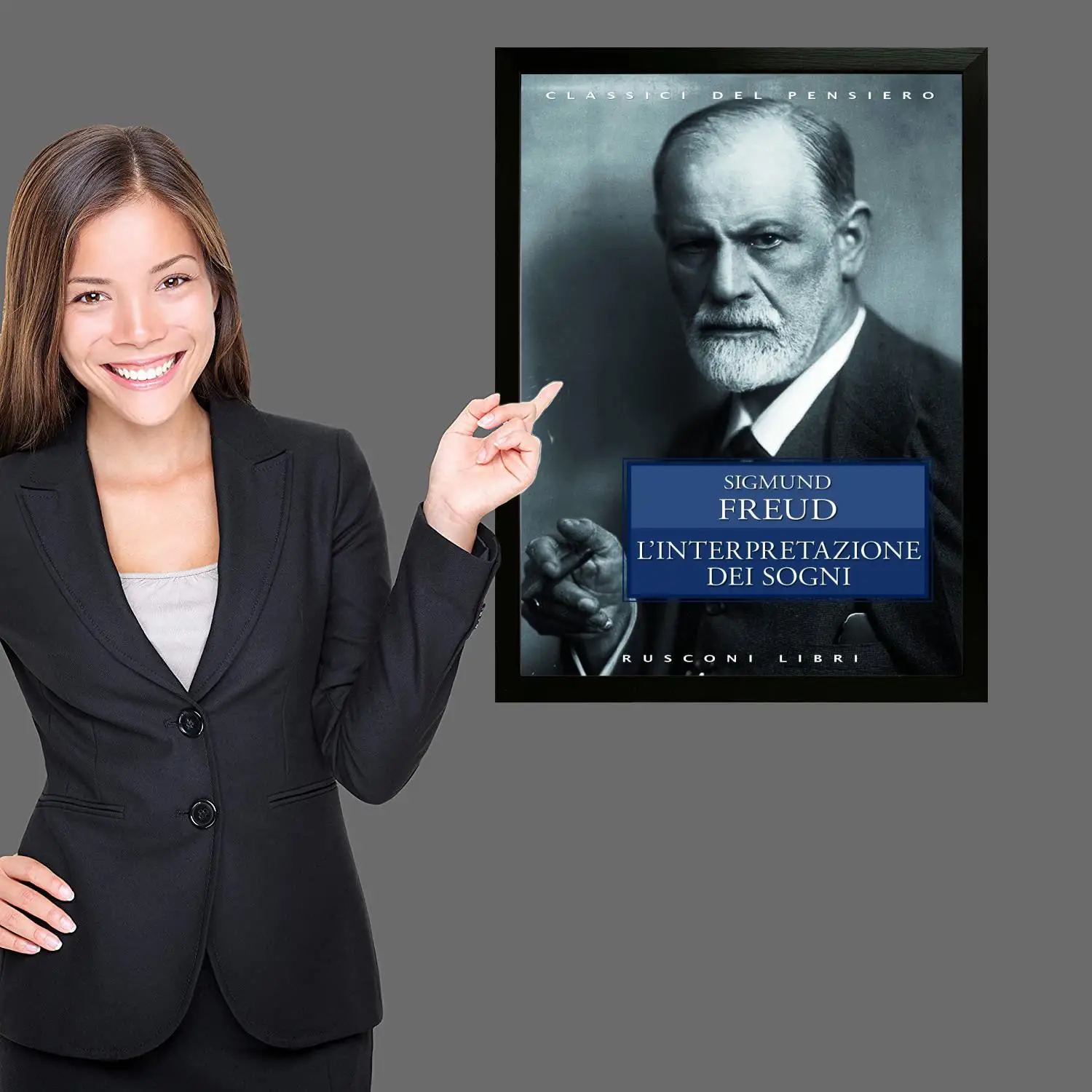 Плакат с изображением Зигмунда Фрейда печать на холсте