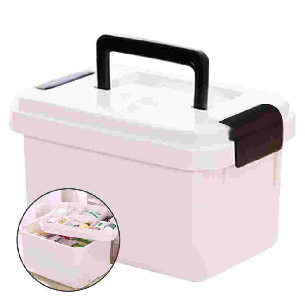 

Маленький контейнер для лекарств, портативный контейнер для всякой всячины для дома, легкий детский аптечка первой помощи