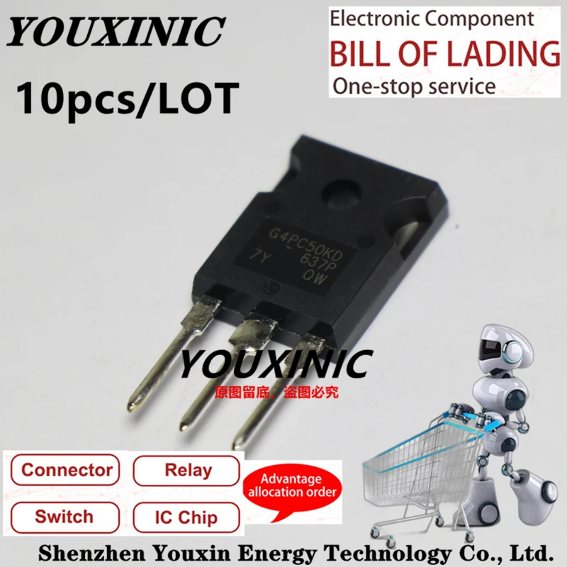 

YOUXINIC 2017+ 100% new imported original G4PC50KD IRG4PC50KD IRG4PC50KDPBF MOS FET 30A TO-247 600V