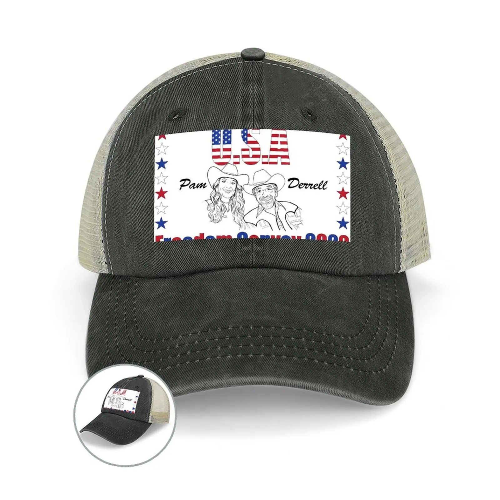 США Freedom Convoy 2022-пам-деррелл Ковбойская шапка Спортивная Кепка дикий шар роскошная