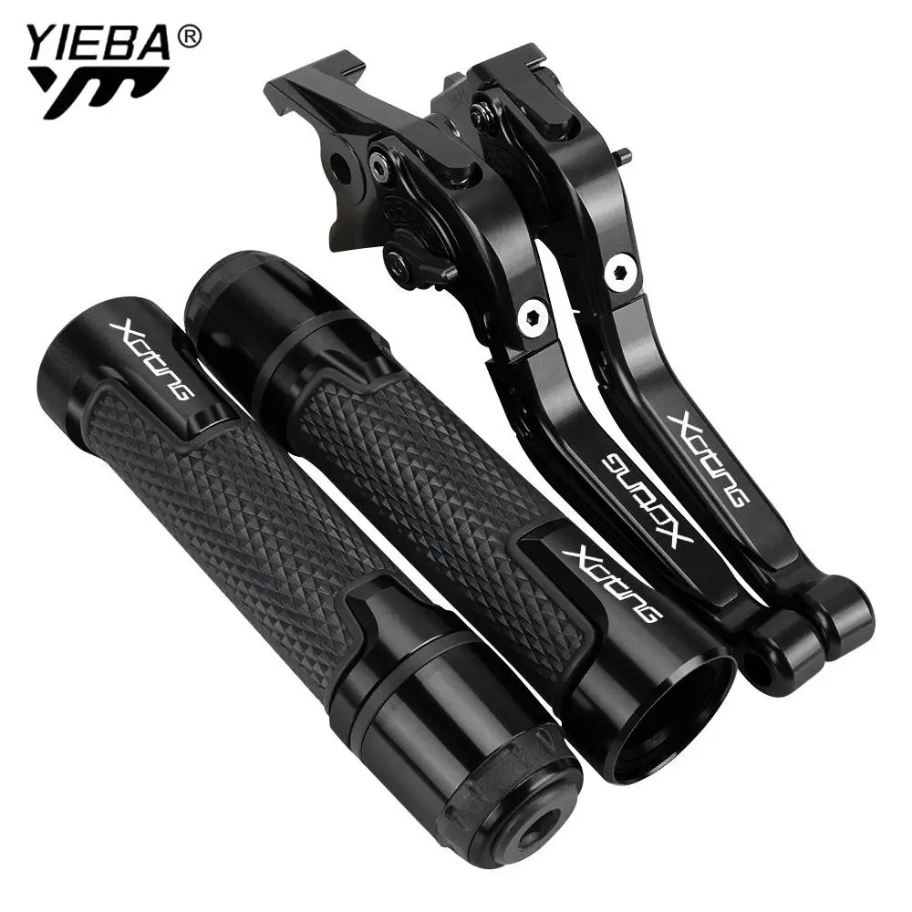 

For KYMCO XCITING 250 300 500 400 S400 Motorcycle Folding Extendable CNC Moto Adjustable Clutch Brake Levers Handbar End Grips