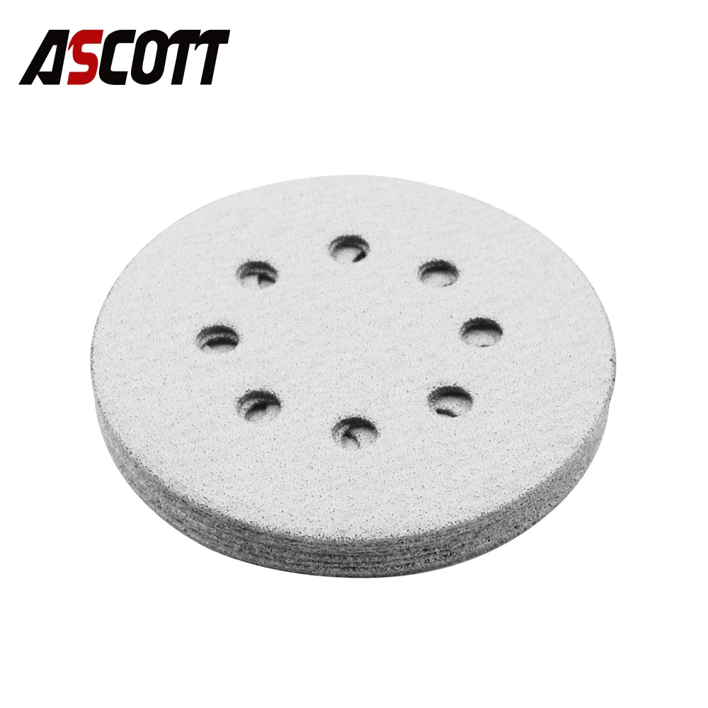 Водонепроницаемые шлифовальные диски 5 дюймов 125 мм 8 отверстий зернистость 60-1000