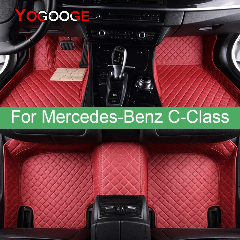 

YOGOOGE Car Floor Mats For Mercedes-Benz C-Class W204 W205 C180 C200 C250 C300 C350 C400 Auto Foot Coche Accessories Carpets