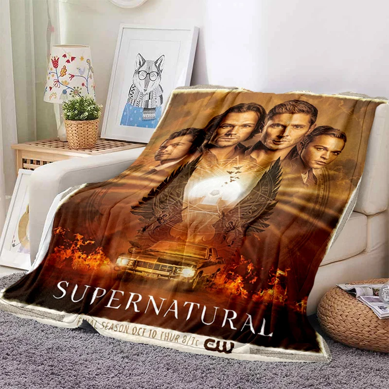 

Мягкое фланелевое одеяло с рисунком драмы, супернатуральная серия, легкий фланелевый чехол для дивана, отличный подарок