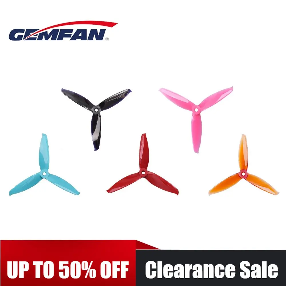 

2Pairs/pack GEMFAN Prop 5152 3-Blade Propeller For FPV Racing Multirotor Quadcopter 2205 Brushless Motor
