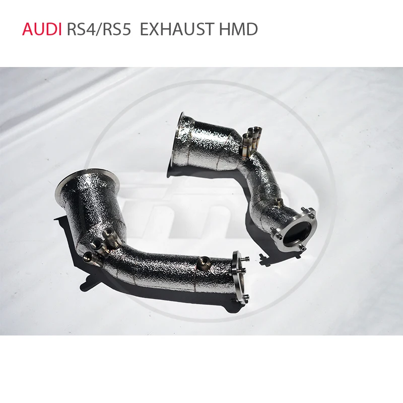 

HMD автомобильные аксессуары, выпускной коллектор для Audi RS4 RS5, автозапчасти с каталитическим конвертером, канальная труба