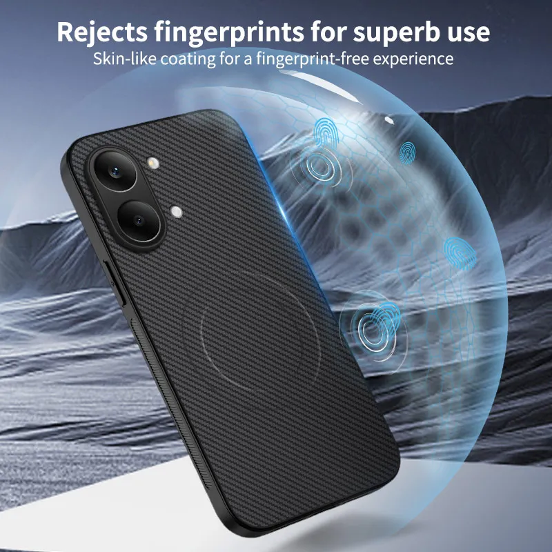 Фото Защитный чехол для Xiaomi Redmi Turbo 5 Max, мягкий силиконовый чехол из углеродного волокна с магнитом, чехол для телефона Redmi Turbo 5 №5