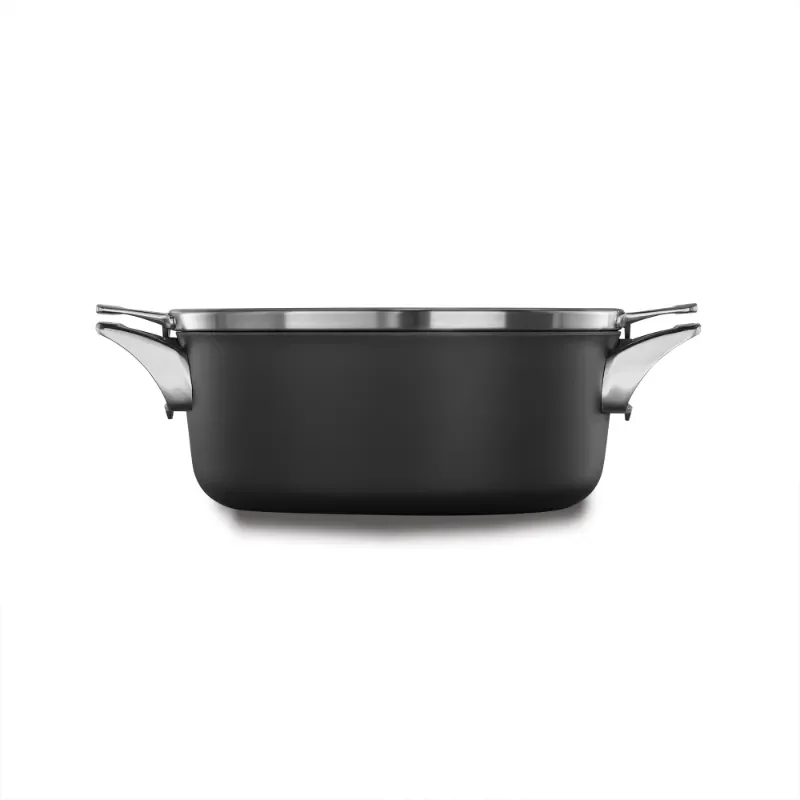 

Calphalon Premier компактный горшок для приготовления пищи с антипригарным покрытием, 5 кварт, Голландская духовка с крышкой, глиняный горшок для приготовления пищи