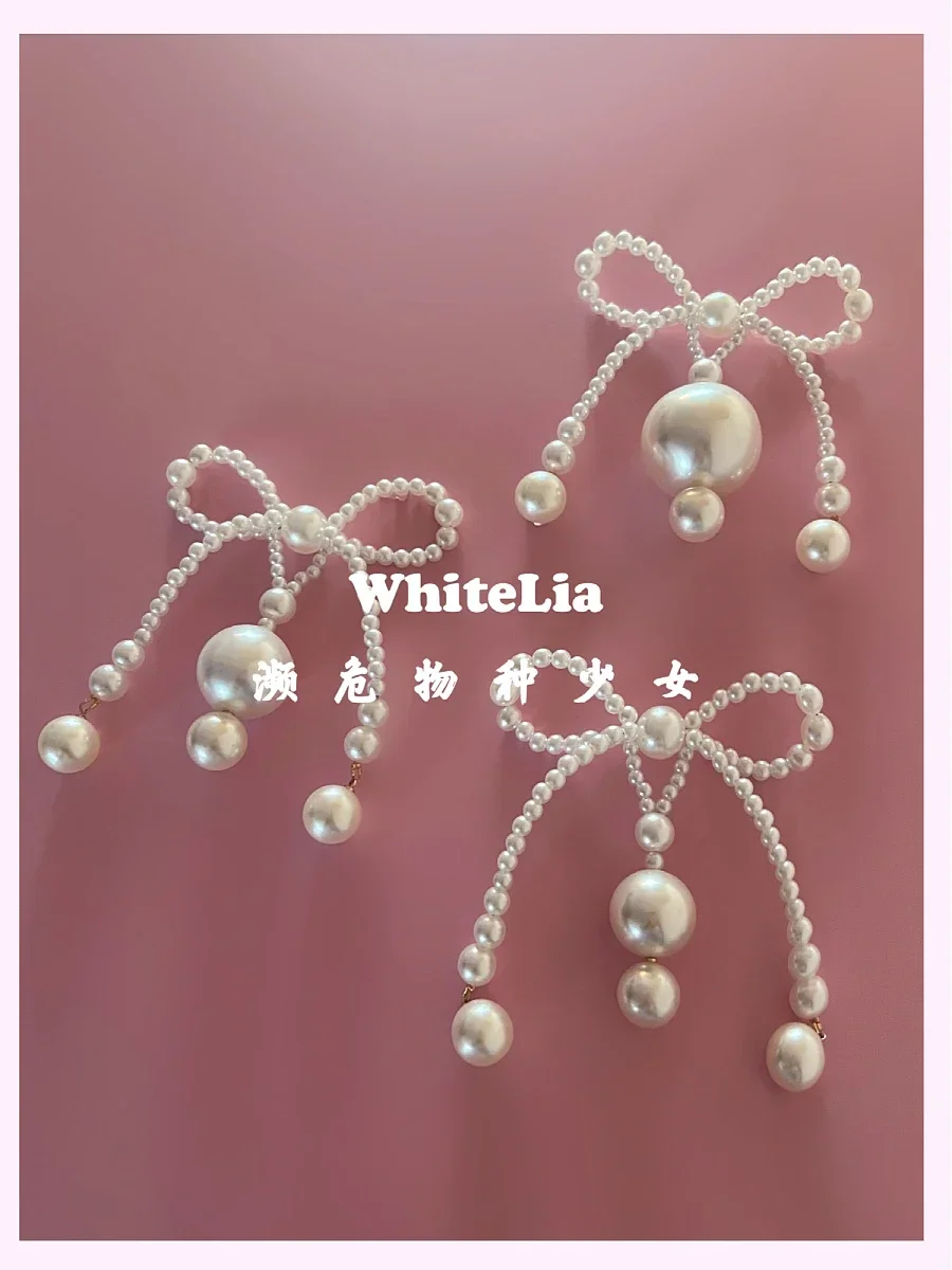 Анальная пробка с жемчужным бантом 3 размера русалка косплей знаменитый цвет