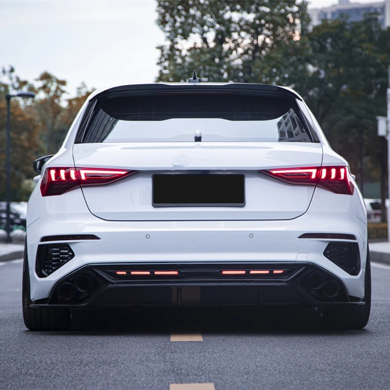 Для Audi A3 A3L седан хэтчбек 2021 22 2023 Передняя фотосессия выхлопная полоса Крышка