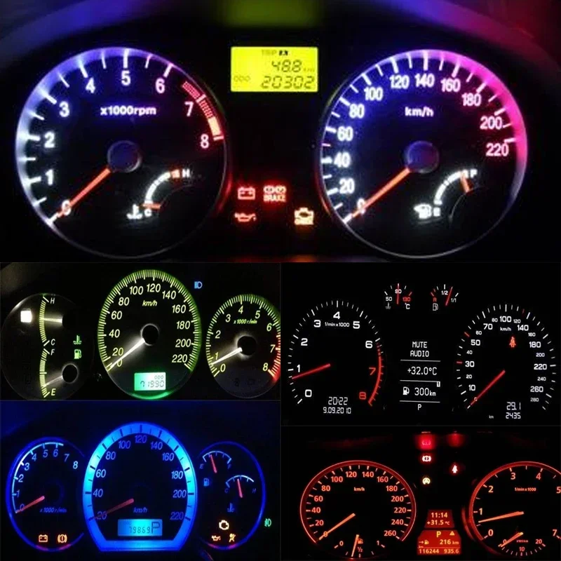 AYJERY 100X E10 Screw 1 SMD F8 светодиодный лампочка белый свет габаритные огни 12 В супер