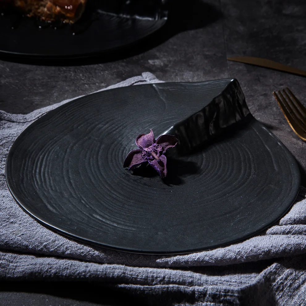 

Japanese tableware ceramic plate high value characteristic hotel Western Restaurant steak dinner plate