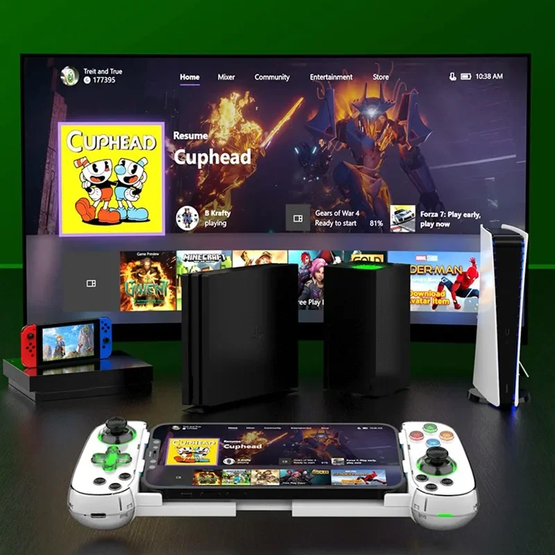 Беспроводной геймпад D7 BT5.0 для Android iOS с шестиосевым соматосенсорным экраном V3