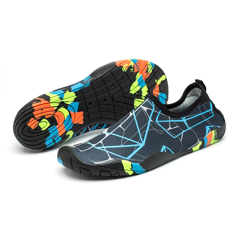 

Men Mesh Aqua Shoes Beach Barefoot Yoga Skin Swimming Slippers Upstream Water Sneakers Wading Quick Dry Beach Sandal River Shoes
