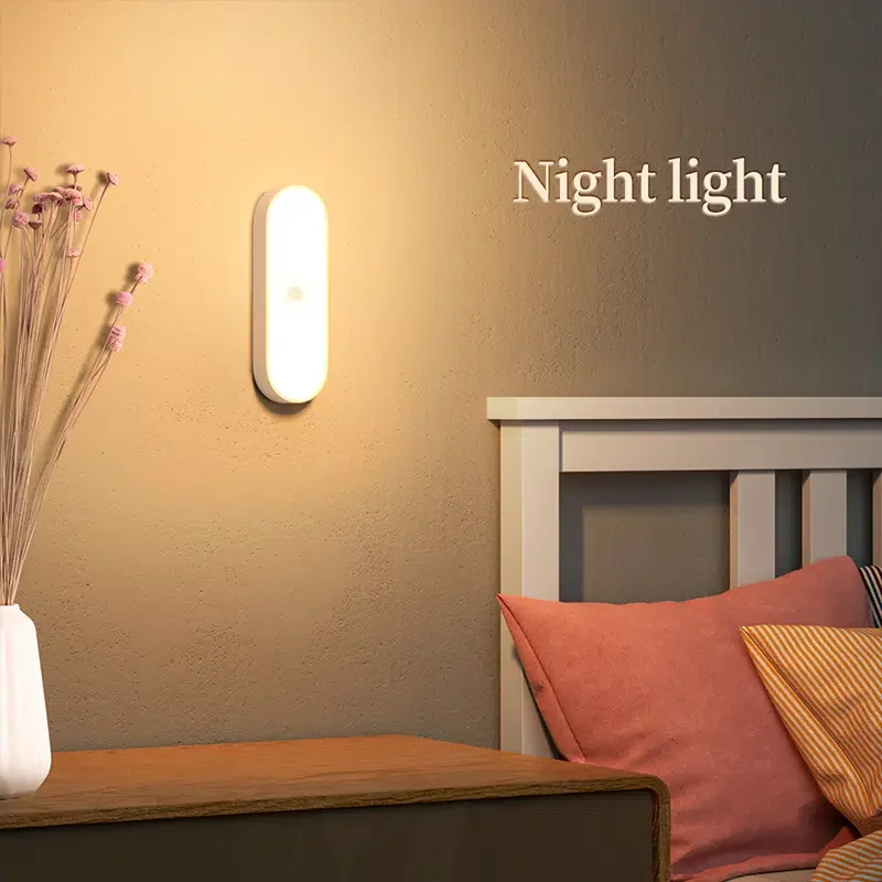 

HMTX 10led Motion Sensor Light, Long Night Light, Usb Charging, Cabinet Light, Bedroom Decorative Lighting