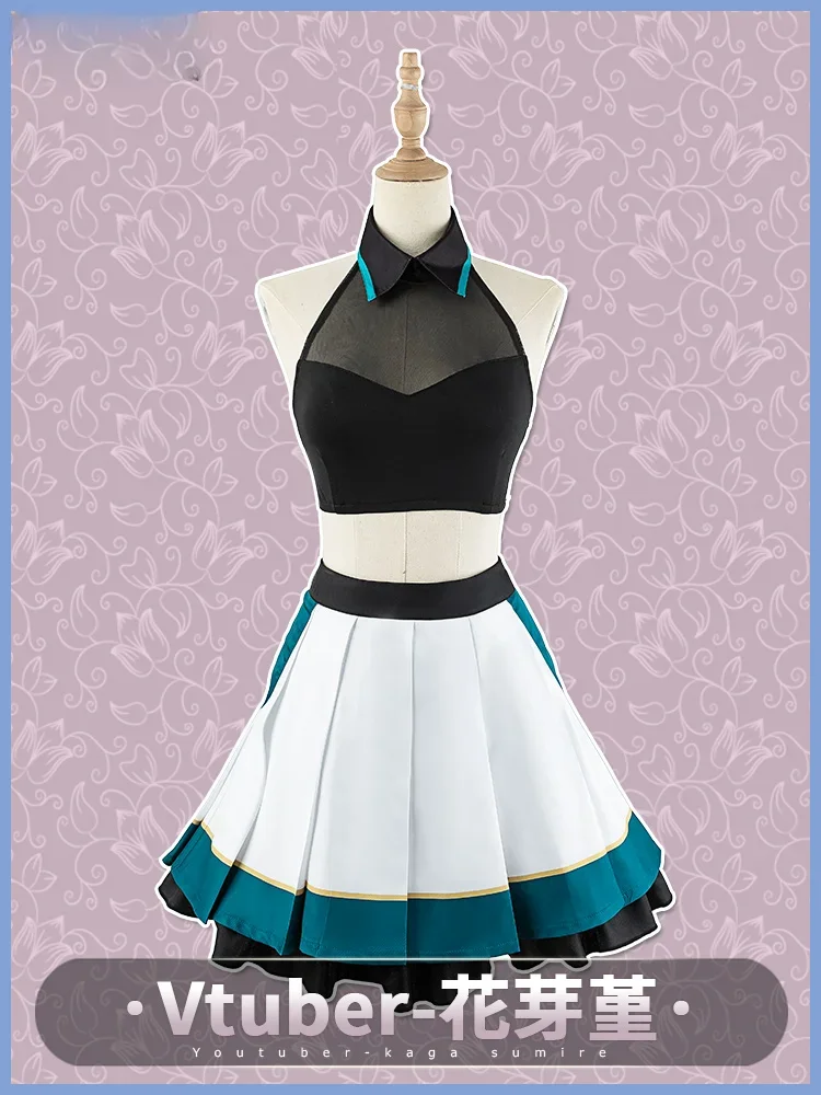 NIJISANJI Vtuber Kaga Sumire косплей костюм Хэллоуин игровой женское платье наряды