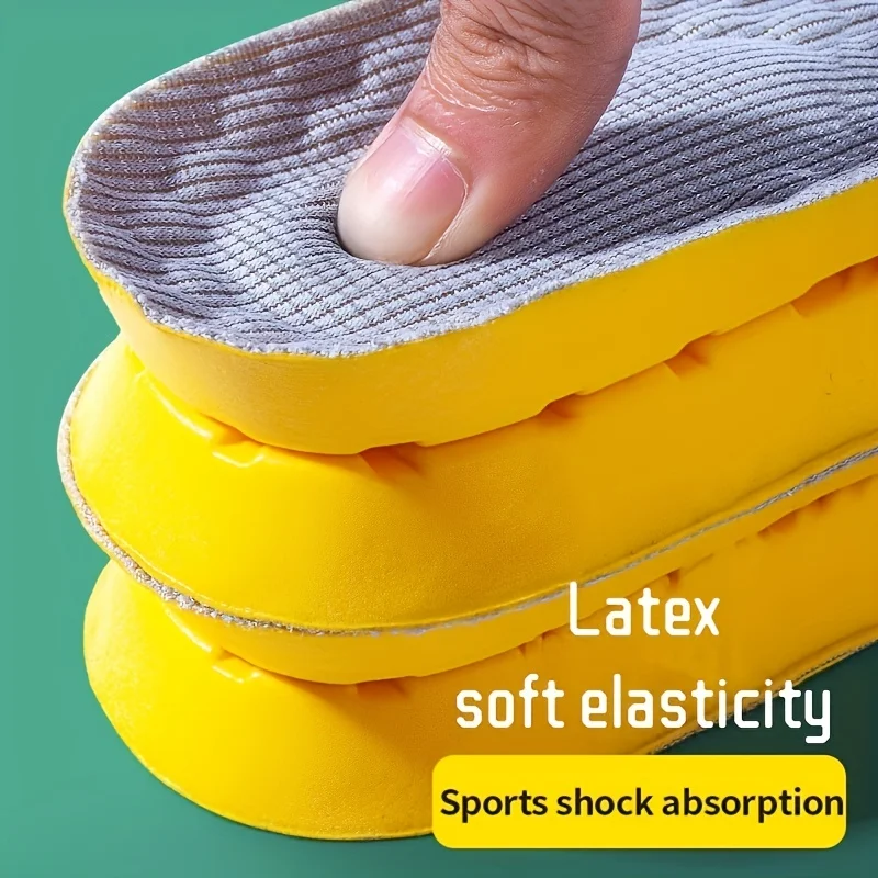 NEW Latex Memory Foam Insoles for Men's Soft Foot Support Shoe Pads Breathable Orthopedic Sport Insole Feet Care Insert Cushion