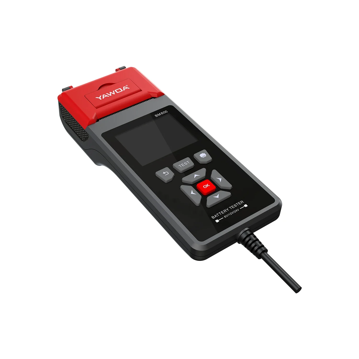 Тестер автомобильного аккумулятора BM800 с принтером анализатор 6 В 12 24 тест на