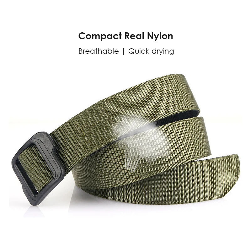 VATLTY безметаллический дорожный ремень для мужчин пластиковая пряжка плотная из