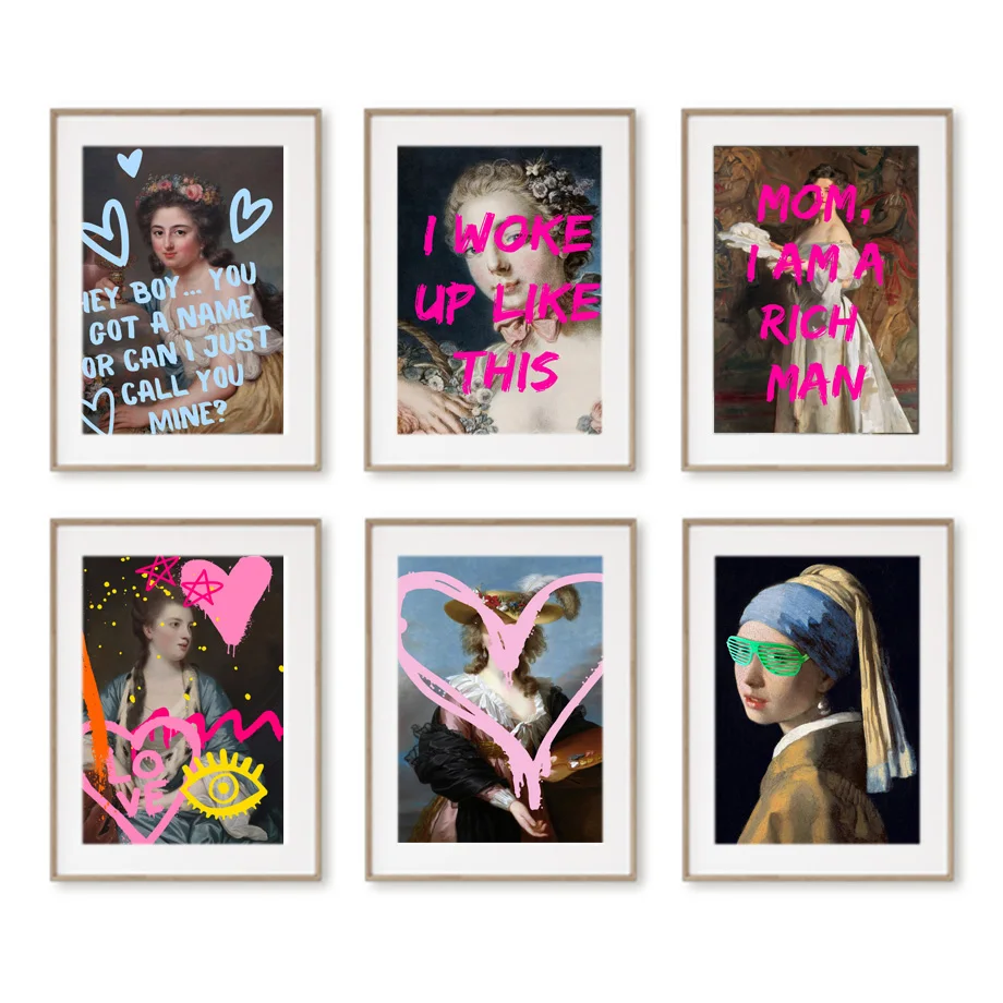 Забавная вдохновляющая Цитата винтажная абстрактная феминизм Художественная