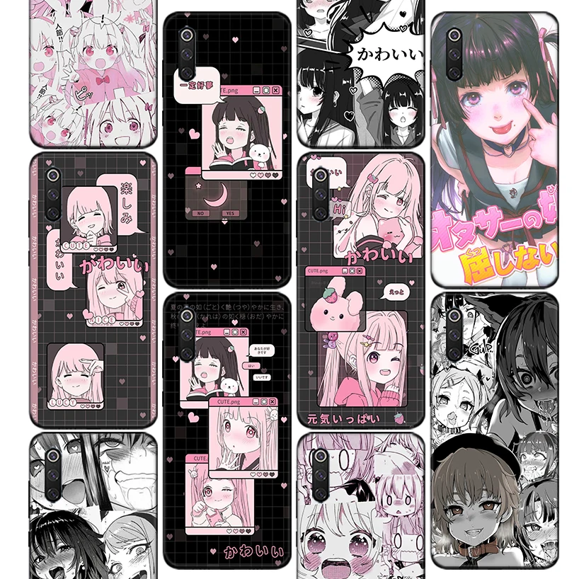 

Cute Kawaii Japan Girls Harajuku Phone Case For Xiaomi Redmi Note 10 10S 9 9S 8 8T 11S 11 Pro 7 5 9T 9C 9A 8A 7A 6A 6 Fundas Cov