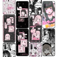 cute kawaii japan girls harajuku phone case for xiaomi redmi note 10 10s 9 9s 8 8t 11s 11 pro 7 5 9t 9c 9a 8a 7a 6a 6 fundas cov