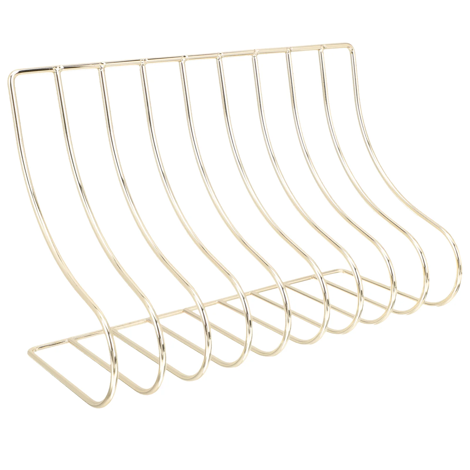 

Book Holder Bookend Wire Magazine Stand Rackdesktop Shelf File Display Newspaper Ends Desk Binder Metal Sorter Record Organizer
