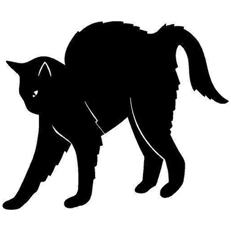 

Stretching Cat Lovely Funny Cartoon Window Stickers Car Styling Decoration Decal 14.1*11.8CM