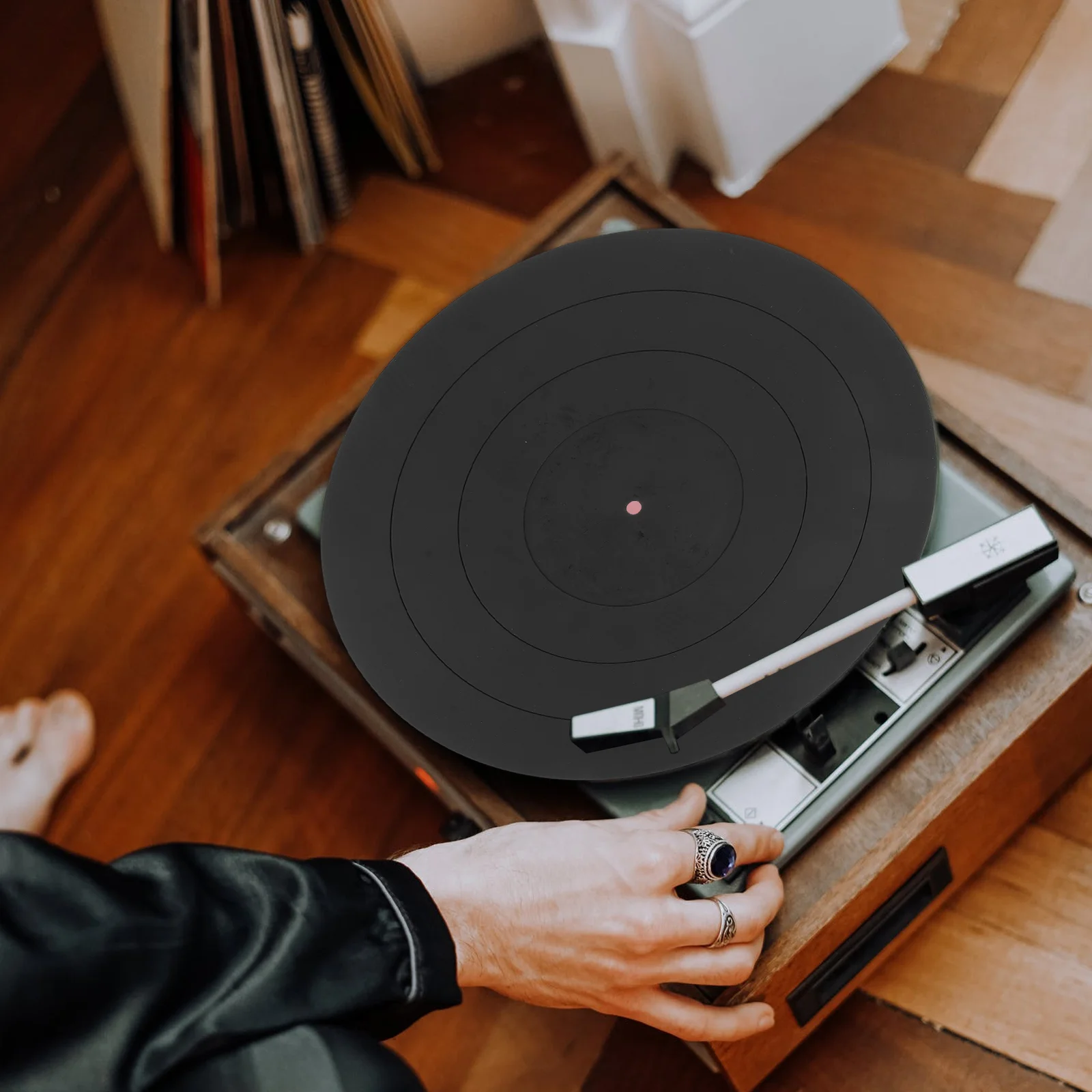 Пылезащитный коврик для записи силиконовый проигрыватель проигрывателей