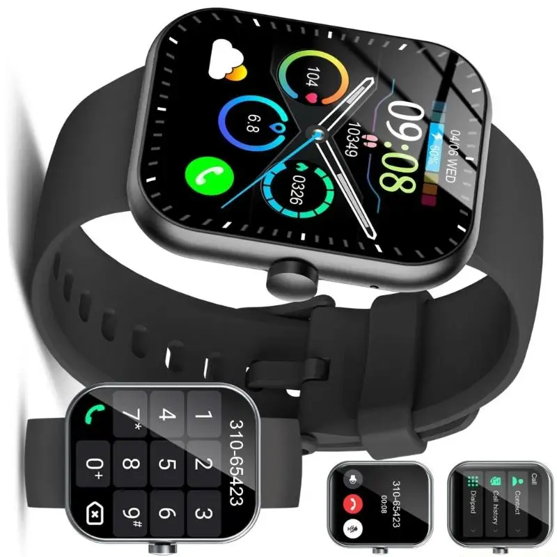 Фото M5TD Легкие 1,96-дюймовый цветной сенсорный экран Smartwatch Фитнес-часы Магнитный способ зарядки Зарядный кабель в комплекте №5