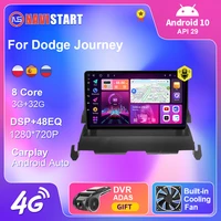 navistart android 10 for dodge journey 2009 2012 car radio gps navigation 4g wifi android auto carplay multimedia player no dvd