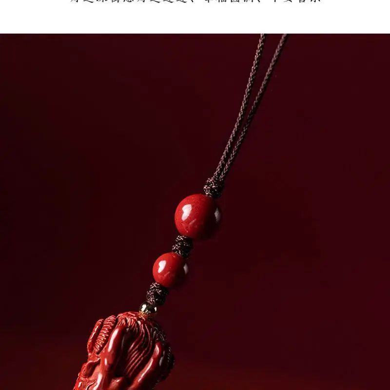 Natural auspicious dragon blessing mobile phone chain pendant rope Men and women's personalized creative style pendant