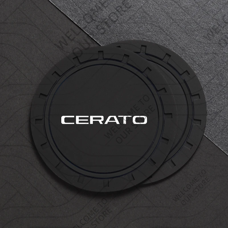 

2 шт. для KIA Cerato Forte K3 логотип эмблема автомобильная силиконовая подставка противоскользящая чашка для воды коврик для напитков аксессуары для украшения интерьера