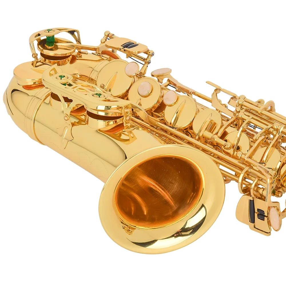 Музыкальные инструменты дешевая цена серебристая мелодия Eb альт-саксофон