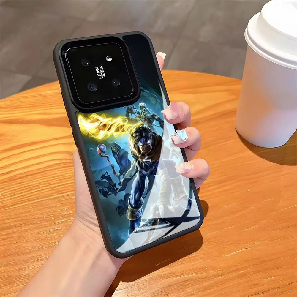 Фото Чехол для телефона Soul Reaver R-Raziel Game для Xiaomi 17 15 14 13 12 Mi 11 X T Ultra Pro Lite 5G, черный, стеклянный №2