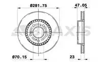 

AE0193 front brake disc mirror air CR V 9701 HR V HR × 5