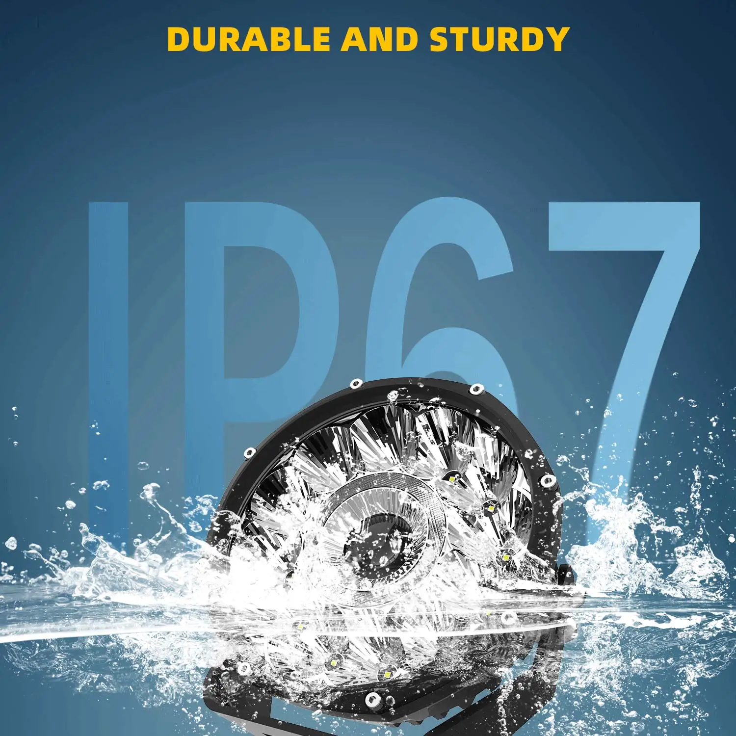 7-дюймовая штурмовая лодка 140 Вт искусственная работа супер яркий фонарь